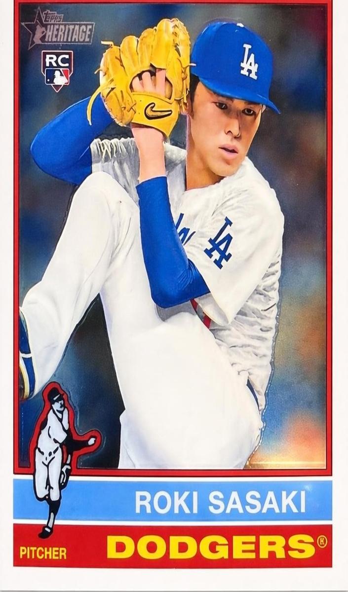 2025 Topps Heritage Baseball Roki Sasaki #224 PSA 10