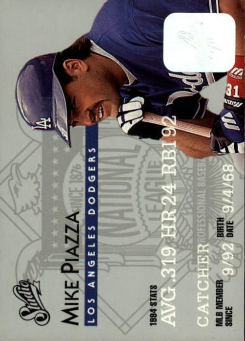 1995 Studio Baseball Mike Piazza #4