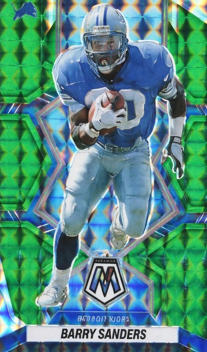 2022 Panini Mosaic Football Green Barry Sanders #206