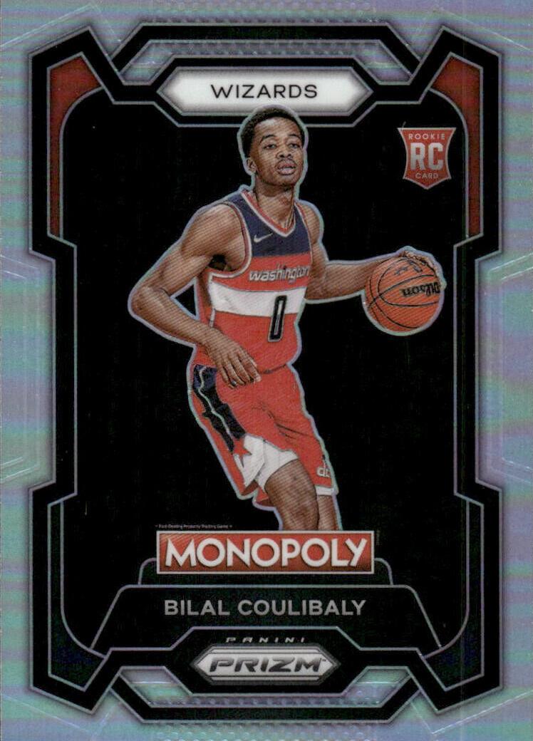 2023 Panini Prizm Monopoly Basketball Silver Bilal Coulibaly #90 PSA 8.5
