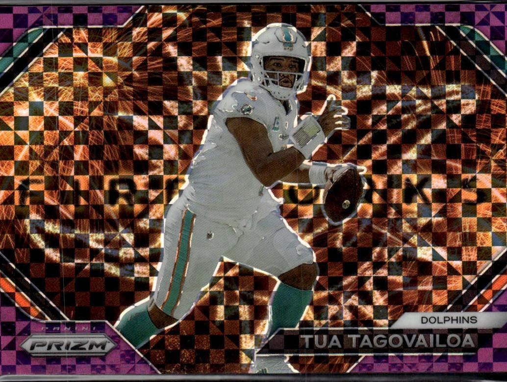 2023 Panini Prizm Football Purple Power Tua Tagovailoa #F-3
