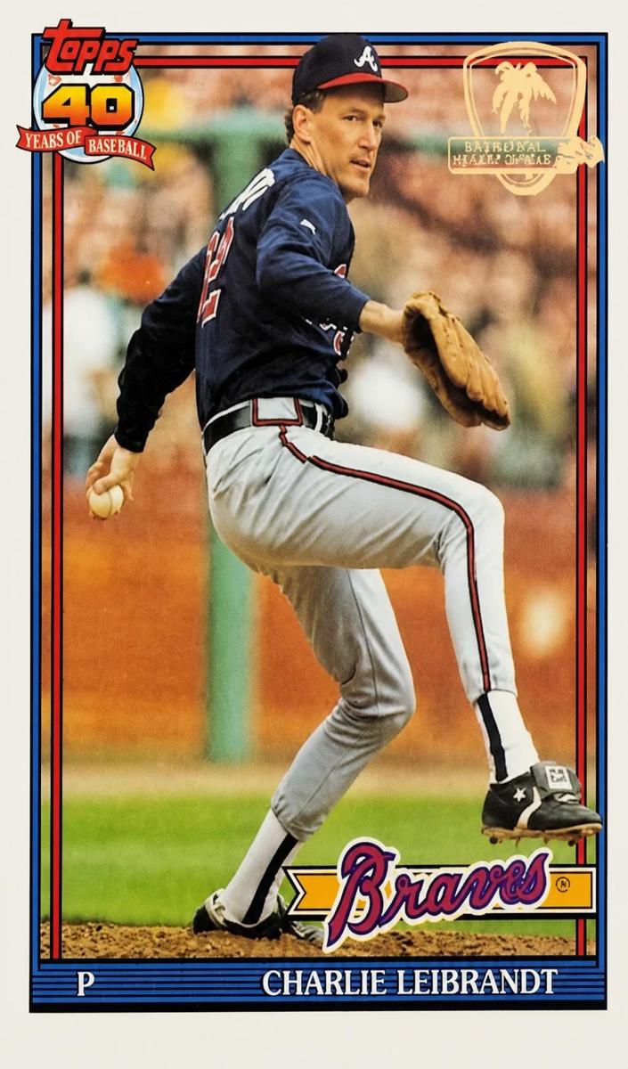 1991 Topps Baseball Charlie Leibrandt #456