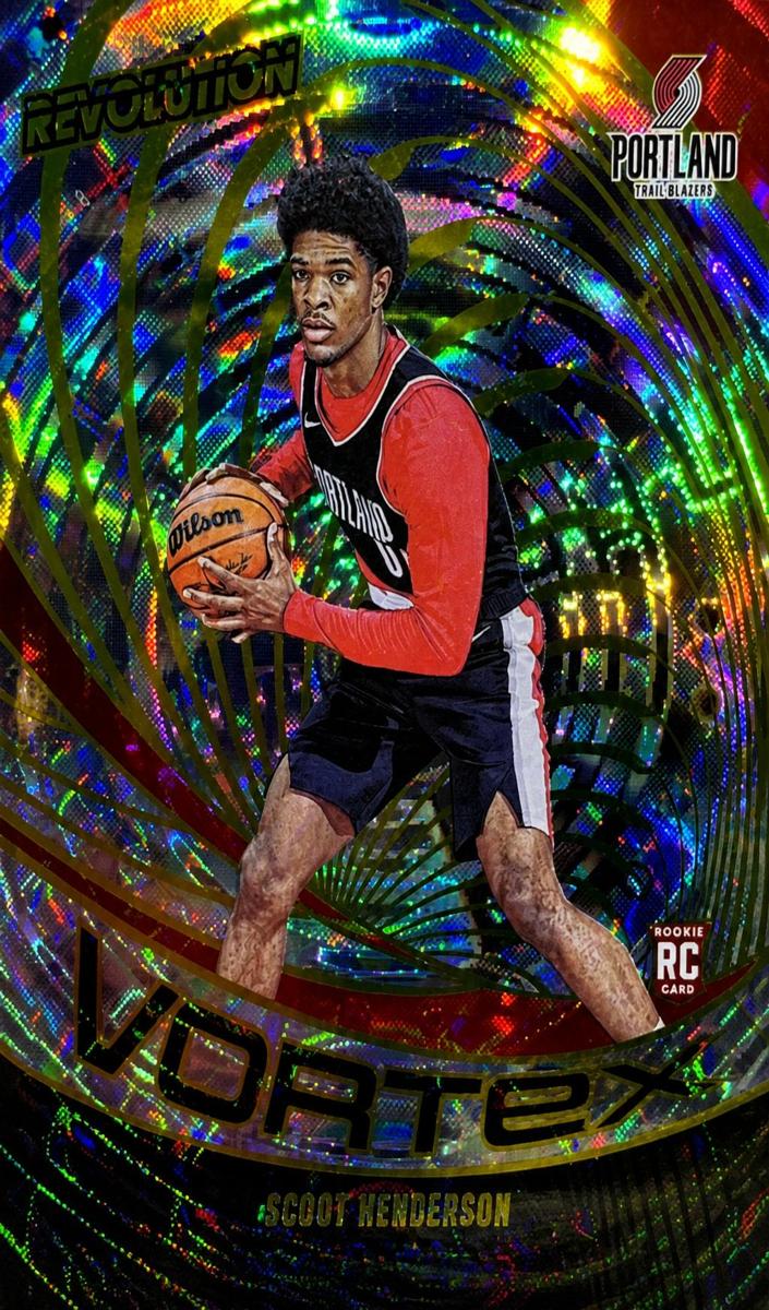 2023 Panini Revolution Basketball Fractal Scoot Henderson #9