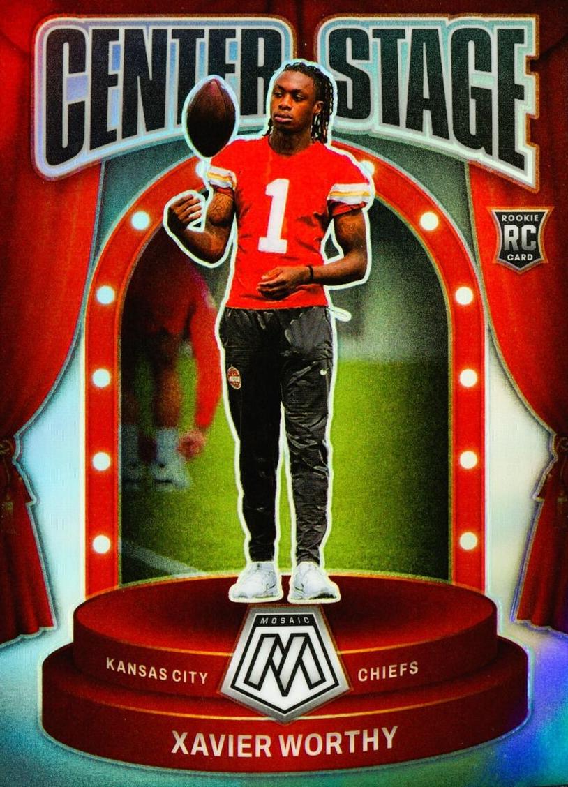 2024 Panini Mosaic Football Silver Xavier Worthy #5