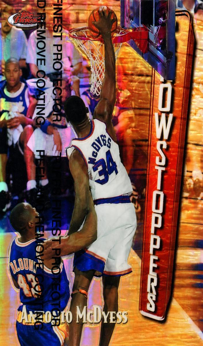 1997 Topps Finest Basketball Refractor Antonio McDyess #234 PSA 8