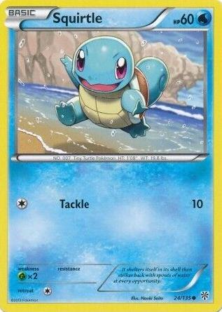 2013 Pokemon Black & White Plasma Storm Squirtle #24 CGC 9