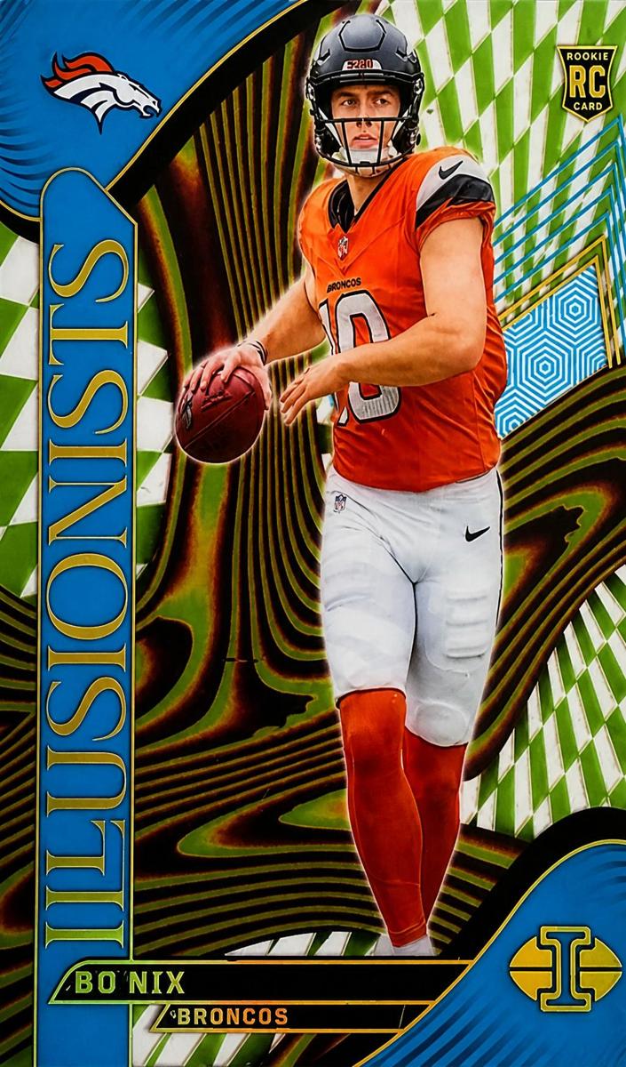 2024 Panini Illusions Football Light Blue Bo Nix #4