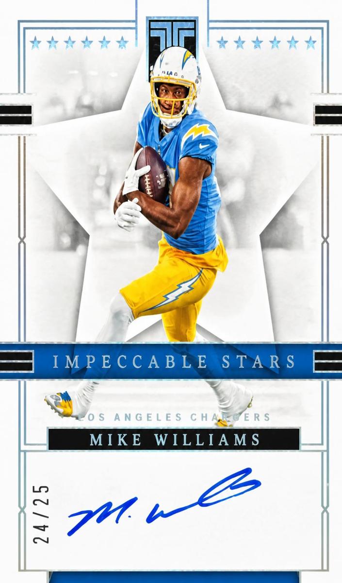 2023 Panini Impeccable Football Silver Mike Williams #10