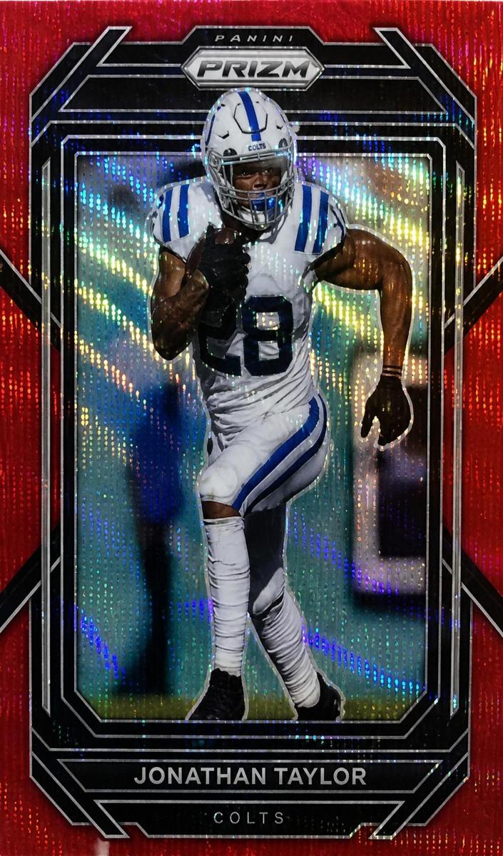 2022 Panini Prizm Football Red Wave Jonathan Taylor #122
