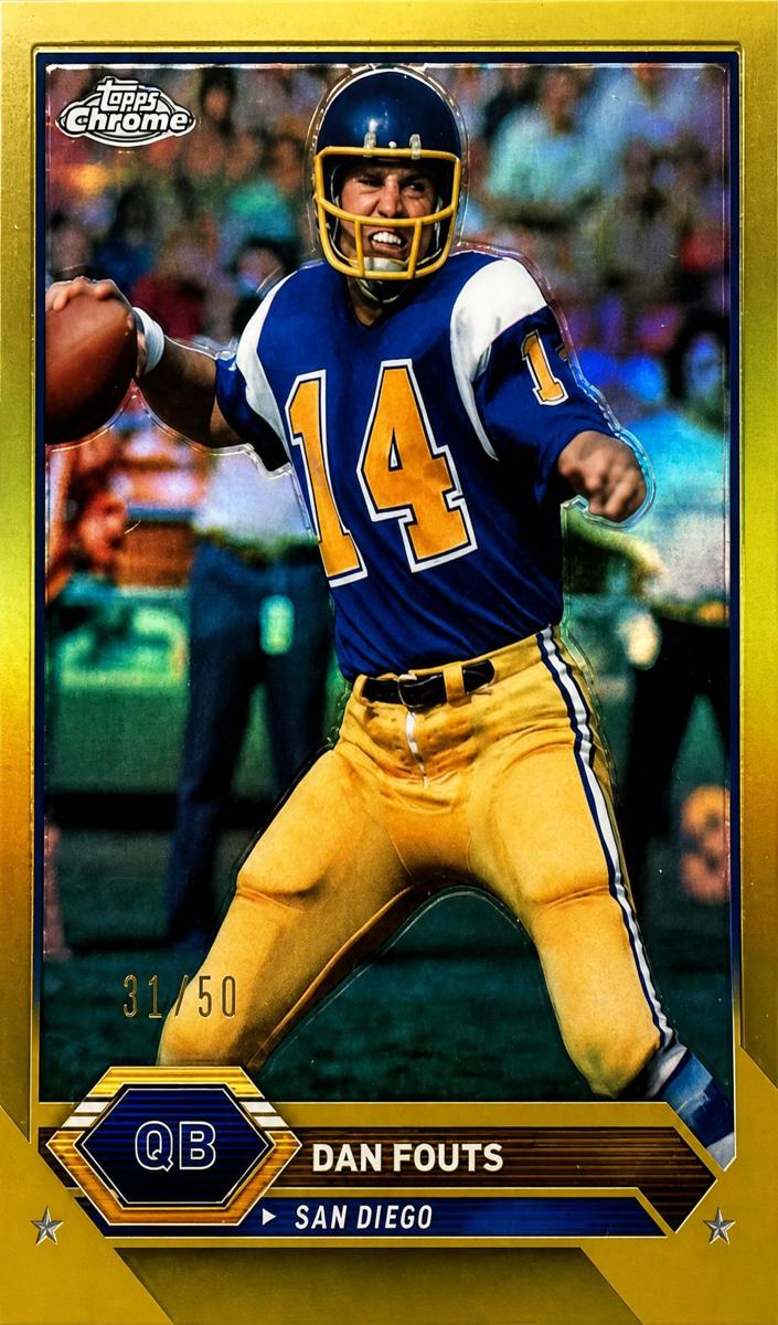 2023 Topps Composite Football Gold Refractor Dan Fouts #19