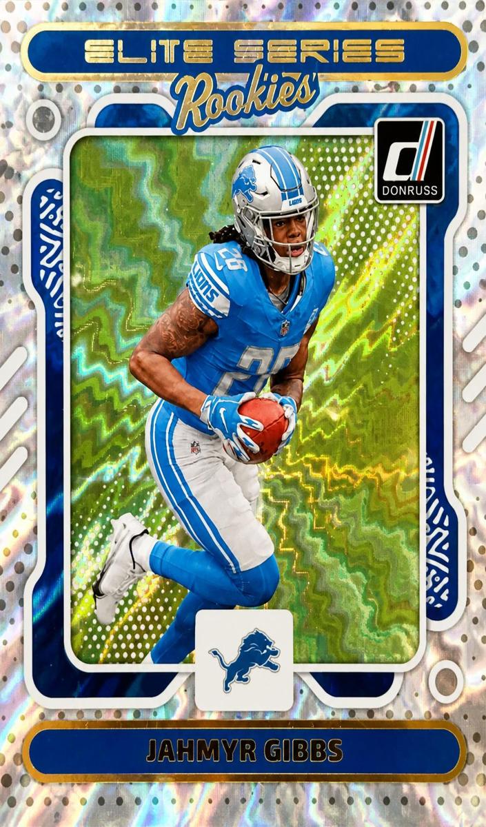 2023 Donruss Elite Football Gold Jahmyr Gibbs #144