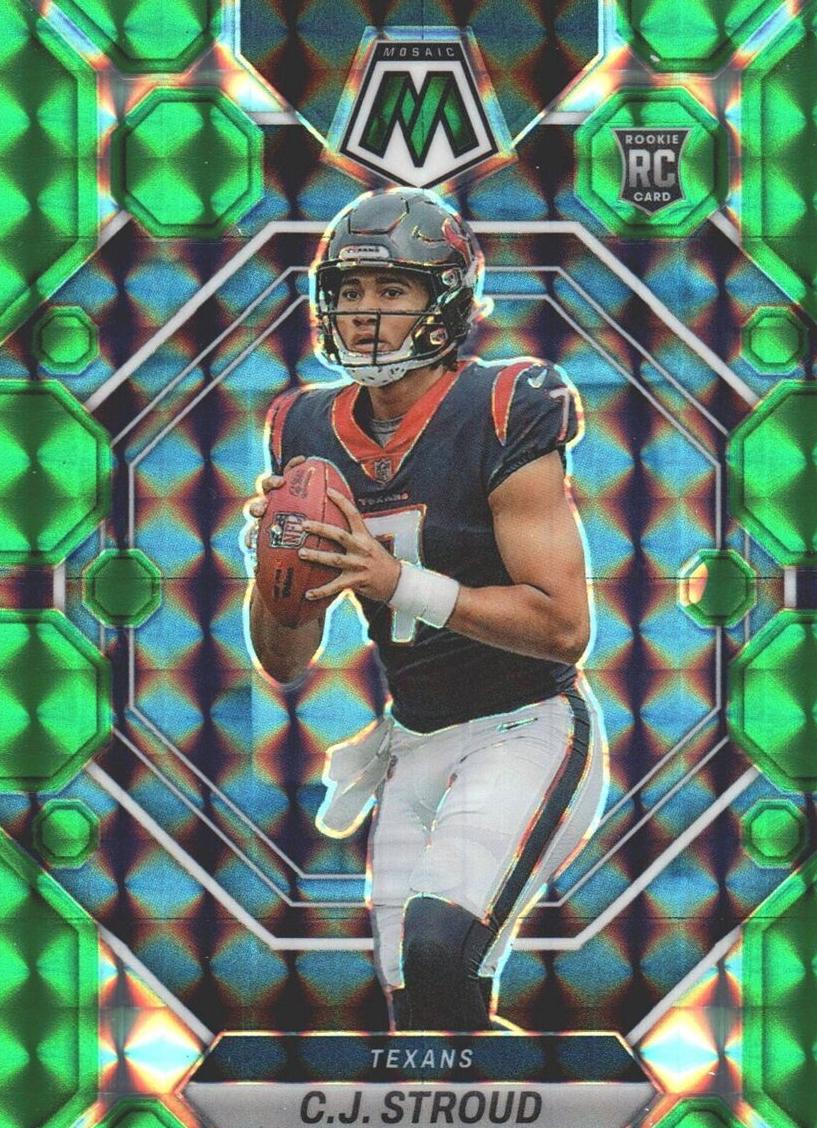 2023 Panini Mosaic Football Green C.J. Stroud #292 SGC 9.5