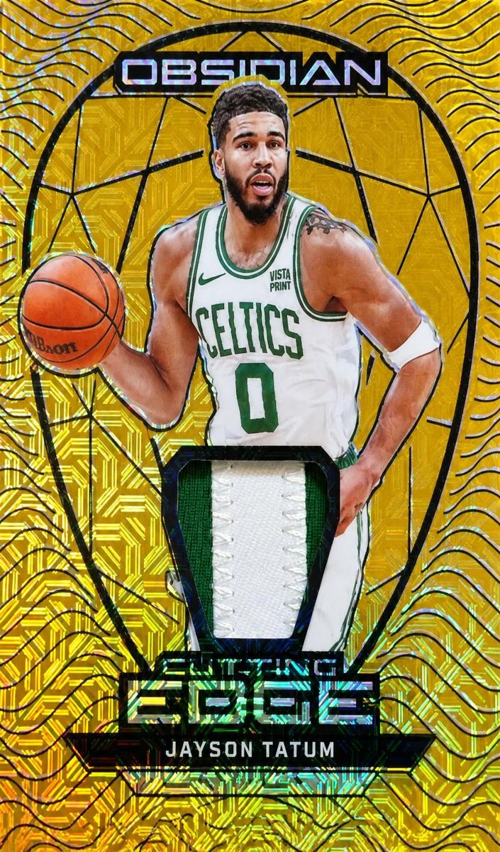 2023 Panini Obsidian Basketball Gold Flood Jayson Tatum #CE-TAT