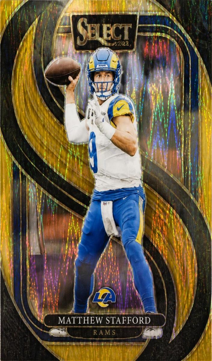 2024 Panini Select Football Gold Matthew Stafford #182 PSA 9