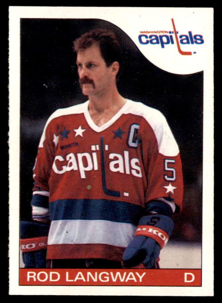 1985 O-Pee-Chee Hockey Rod Langway #8