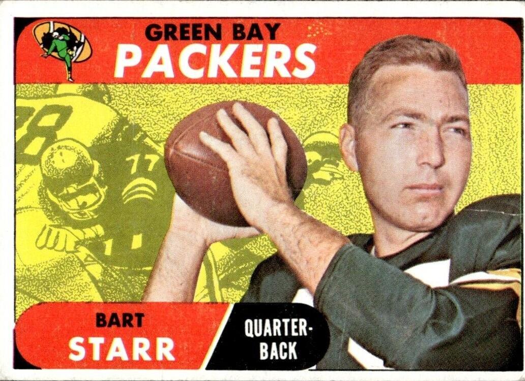 1968 Topps Football Bart Starr #1 PSA 7.5