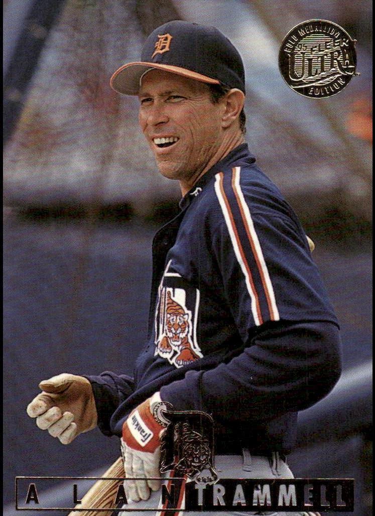 1995 Fleer Ultra Baseball Gold Medallion Alan Trammell #51 PSA 8