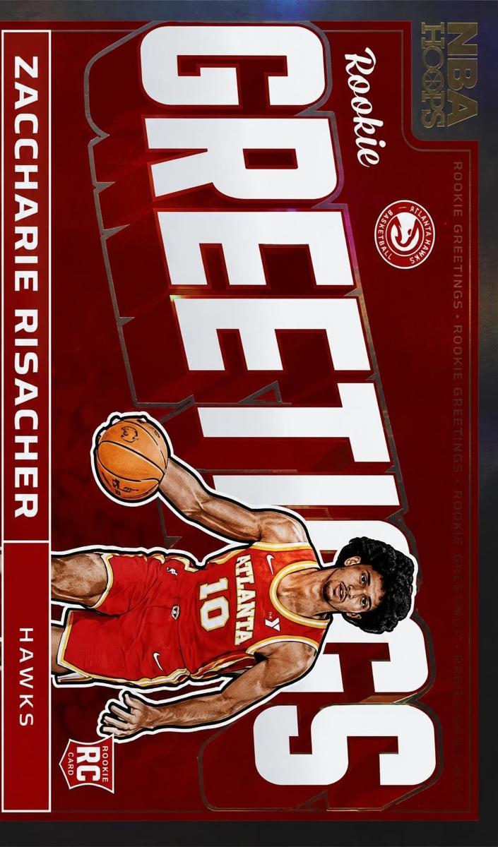 2024 Panini Hoops Basketball Holo Zaccharie Risacher #15 PSA 9