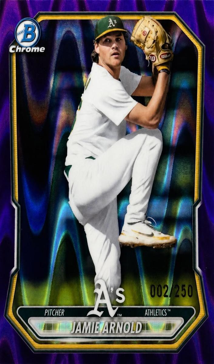2026 Bowman Baseball Purple RayWave Refractor Jamie Arnold #BCP-112