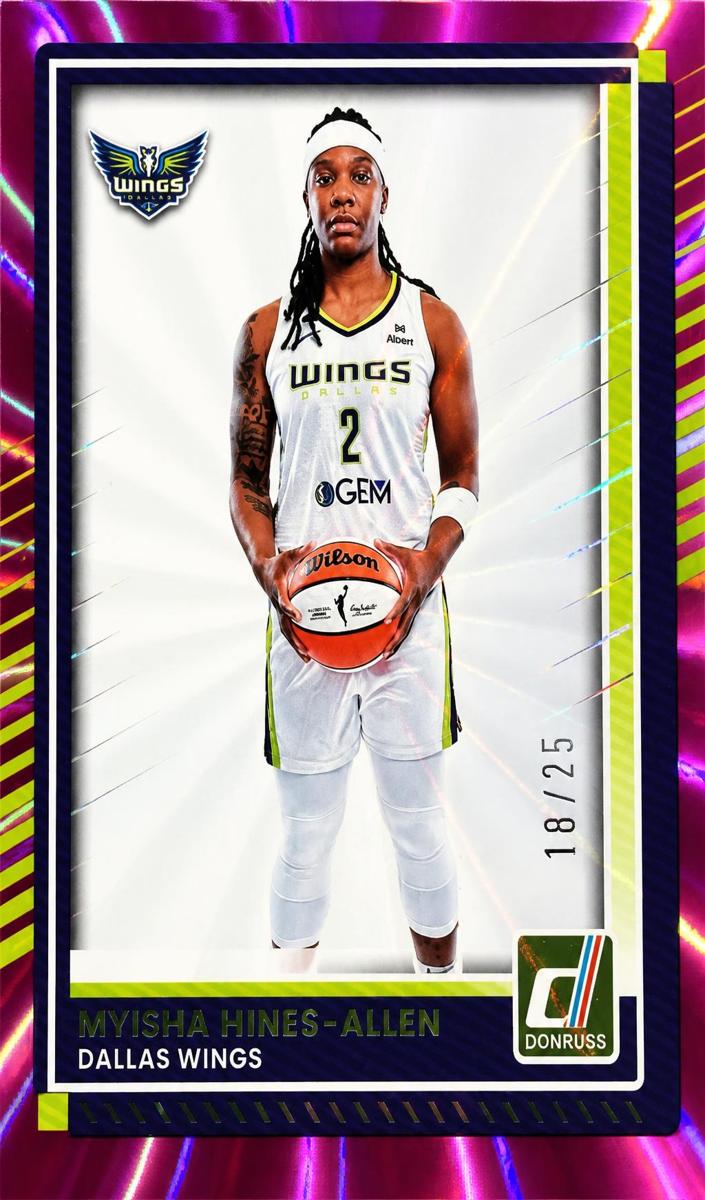 2025 Panini Donruss WNBA Basketball Pink Laser Myisha Hines-Allen #65