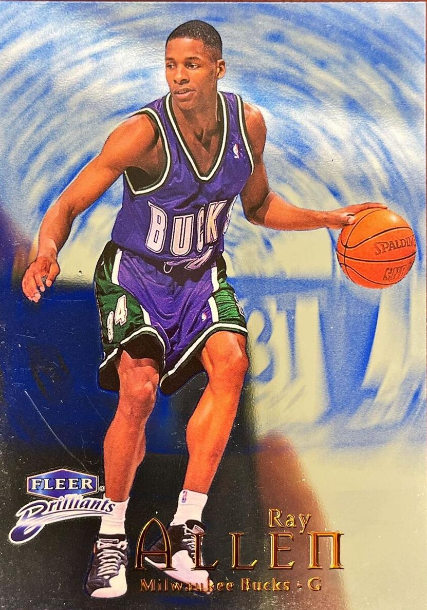 1998 Fleer Brilliants Basketball Blue Ray Allen #6 PSA 7.5