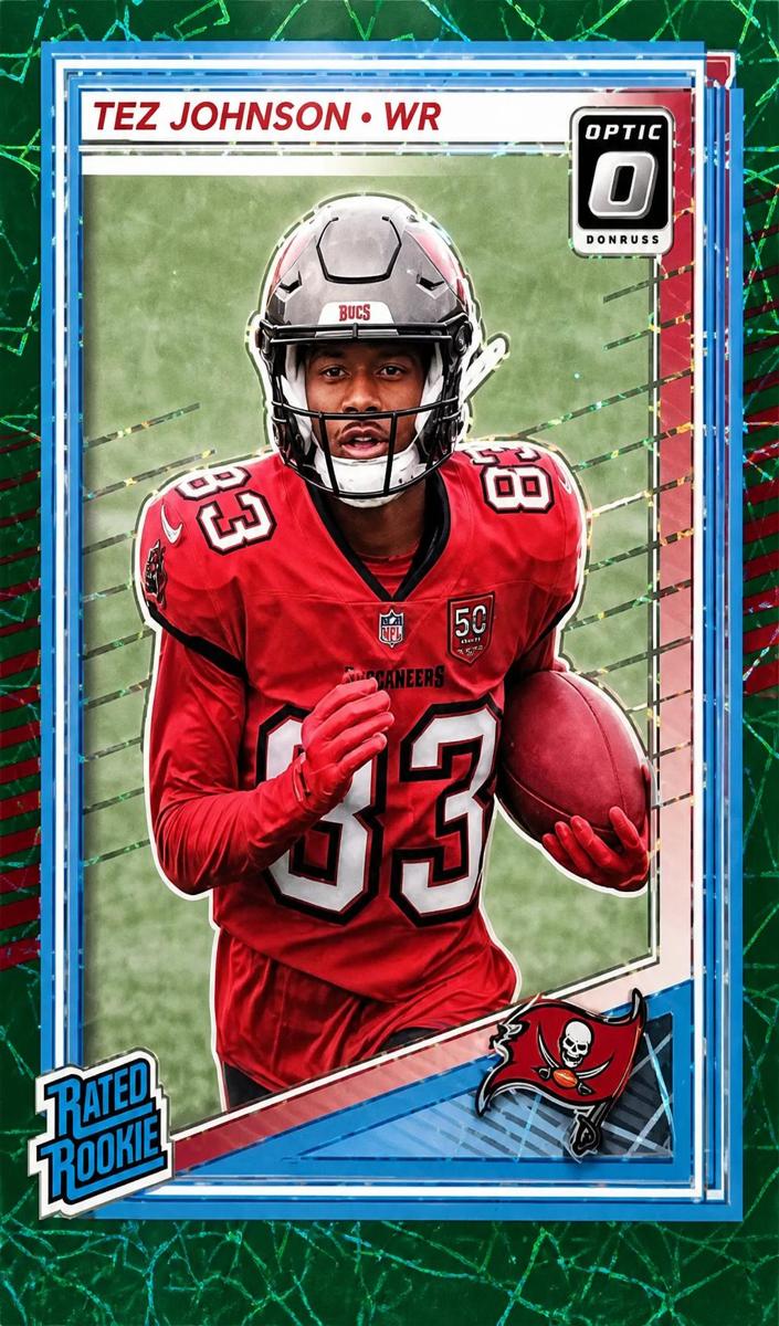 2025 Donruss Optic Football Green Velocity Tez Johnson #231
