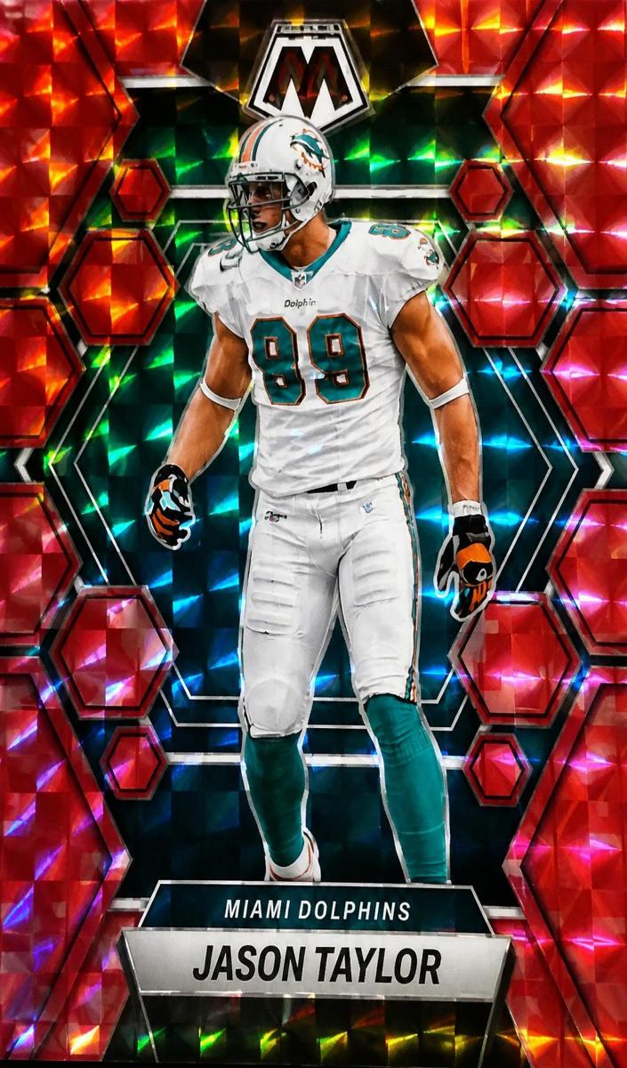 2023 Panini Mosaic Football Camo Pink Jason Taylor #149