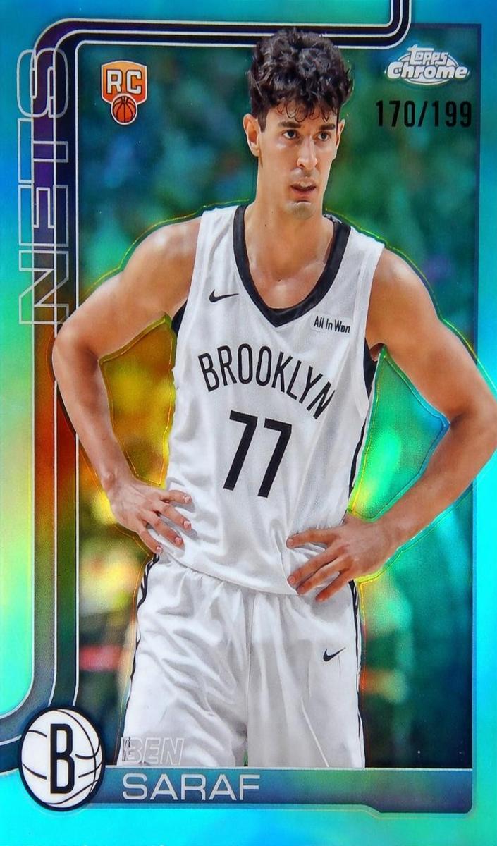 2025 Topps Chrome Basketball Aqua Refractor Ben Saraf #276