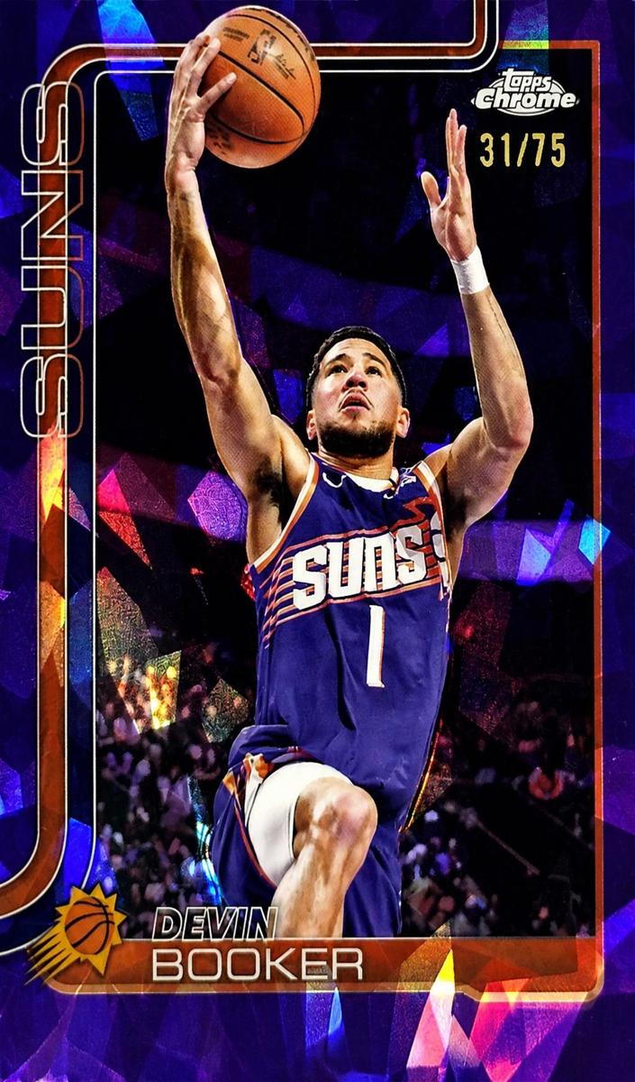 2025 Topps Chrome Sapphire Basketball Purple Devin Booker #195