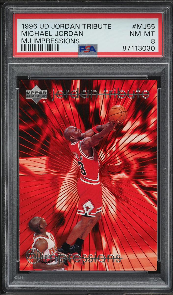 1996 Upper Deck Basketball MJ Impressions Michael Jordan #MJ55 PSA 7.5