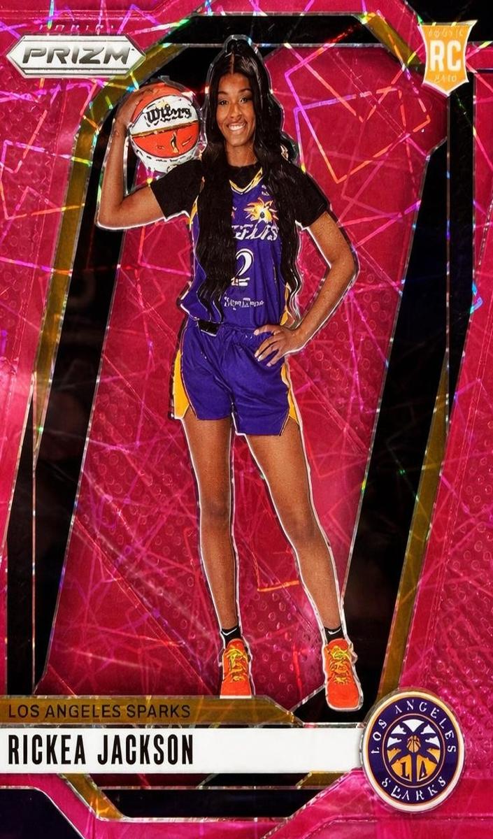 2024 Panini Prizm WNBA Basketball Pink Velocity Rickea Jackson #144 SGC 7
