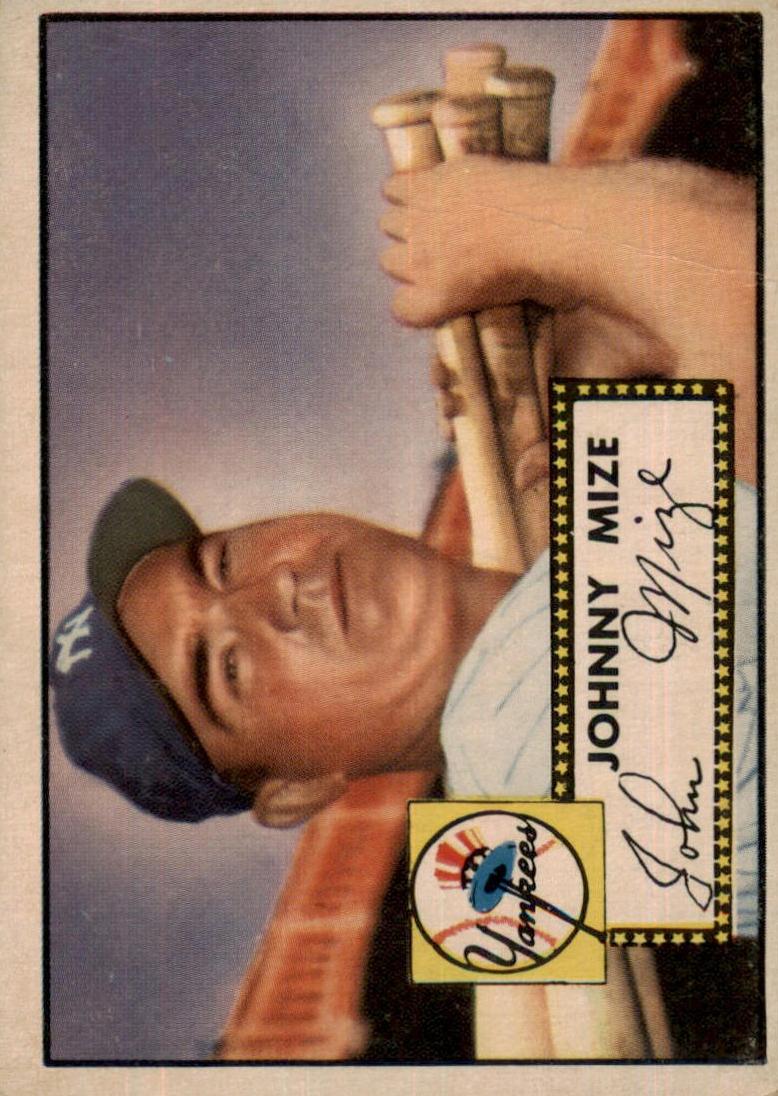 1952 Topps Baseball Johnny Mize #129 PSA 6