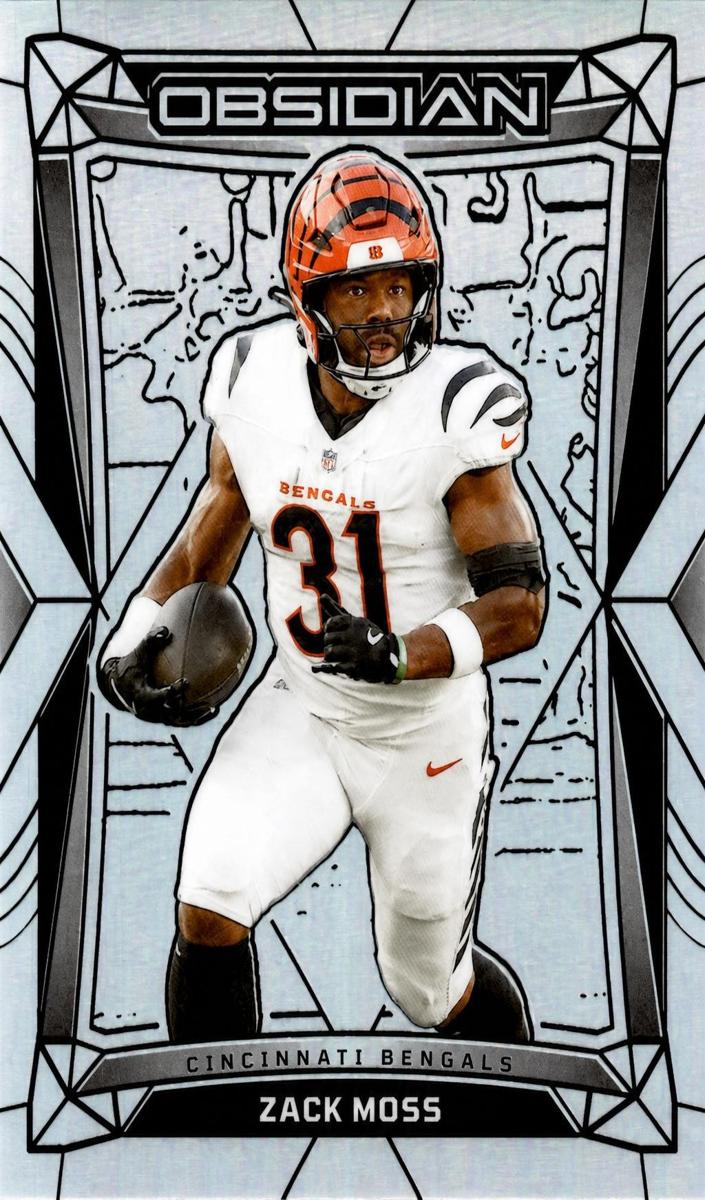 2024 Panini Obsidian Football Silver Zack Moss #38