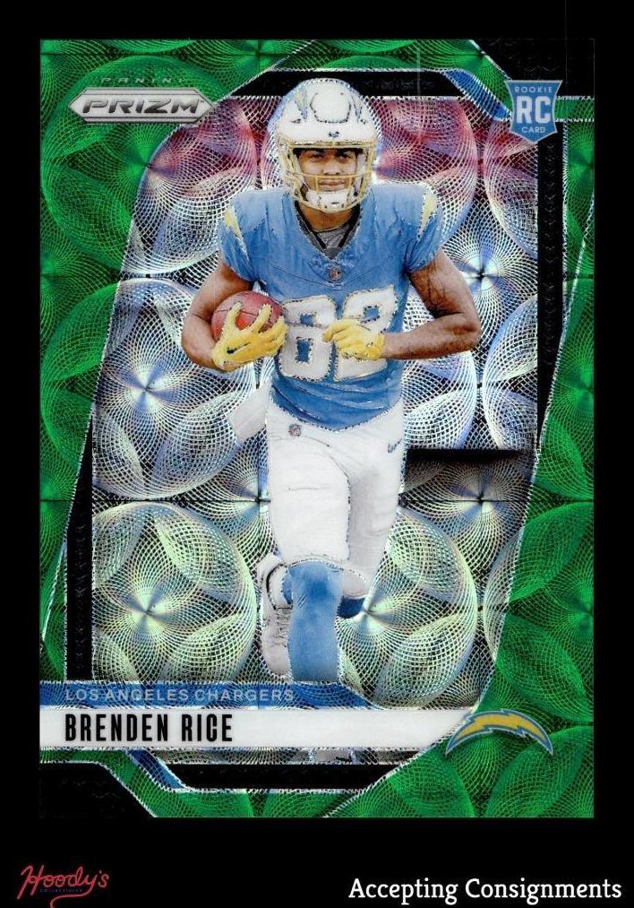 2024 Panini Prizm Football Green Scope Brenden Rice #313