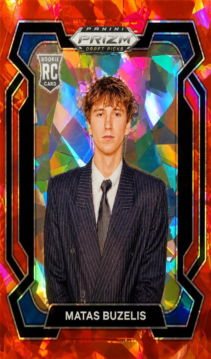 2024 Panini Prizm Draft Picks Basketball Red Ice Matas Buzelis #67