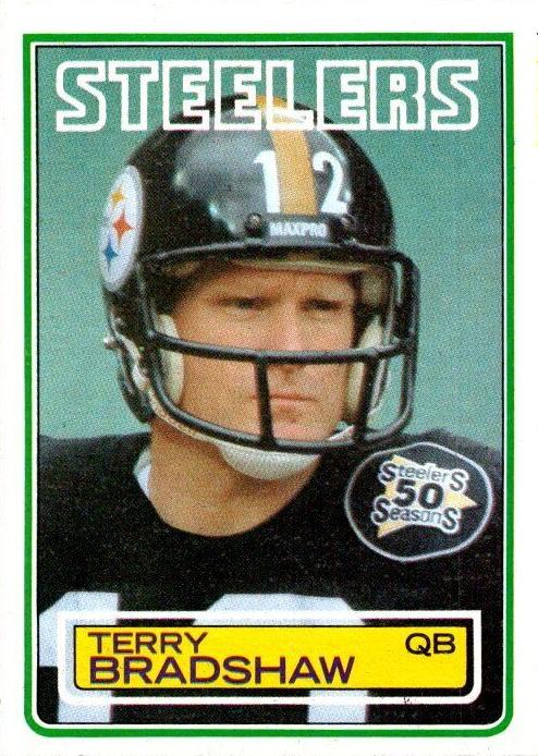 1983 Topps Football Terry Bradshaw #358 PSA 8.5