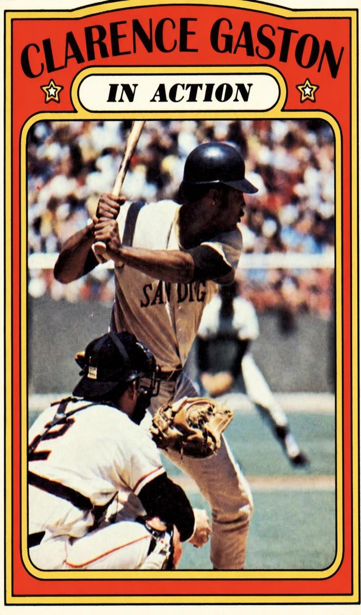 1972 Topps Baseball In Action Cito Gaston #432 PSA 9
