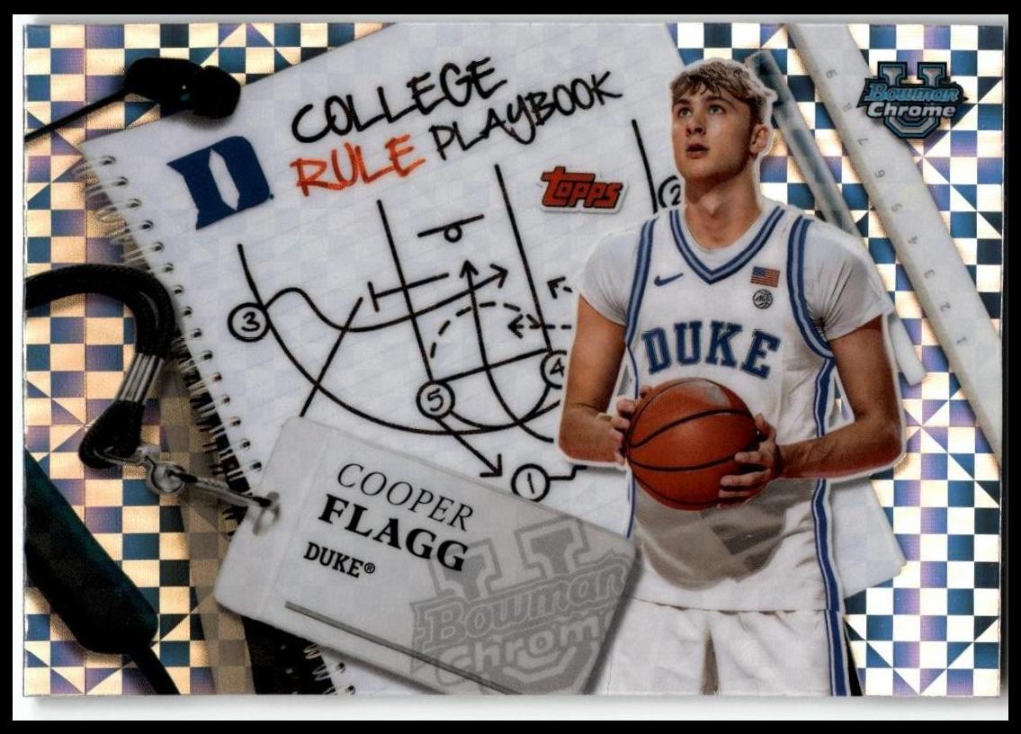2024 Bowman Chrome University Basketball X-Fractor Cooper Flagg #CRP-5