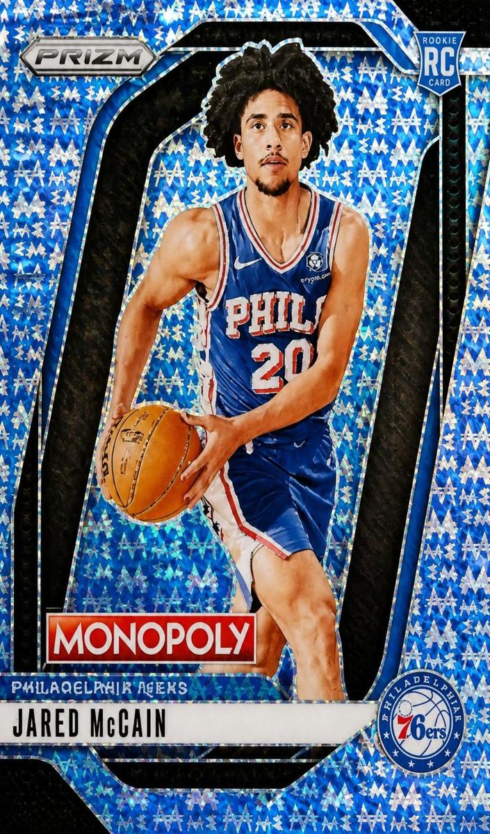2024 Panini Prizm Monopoly Basketball Blue Millionaire Shimmer Jared McCain #3