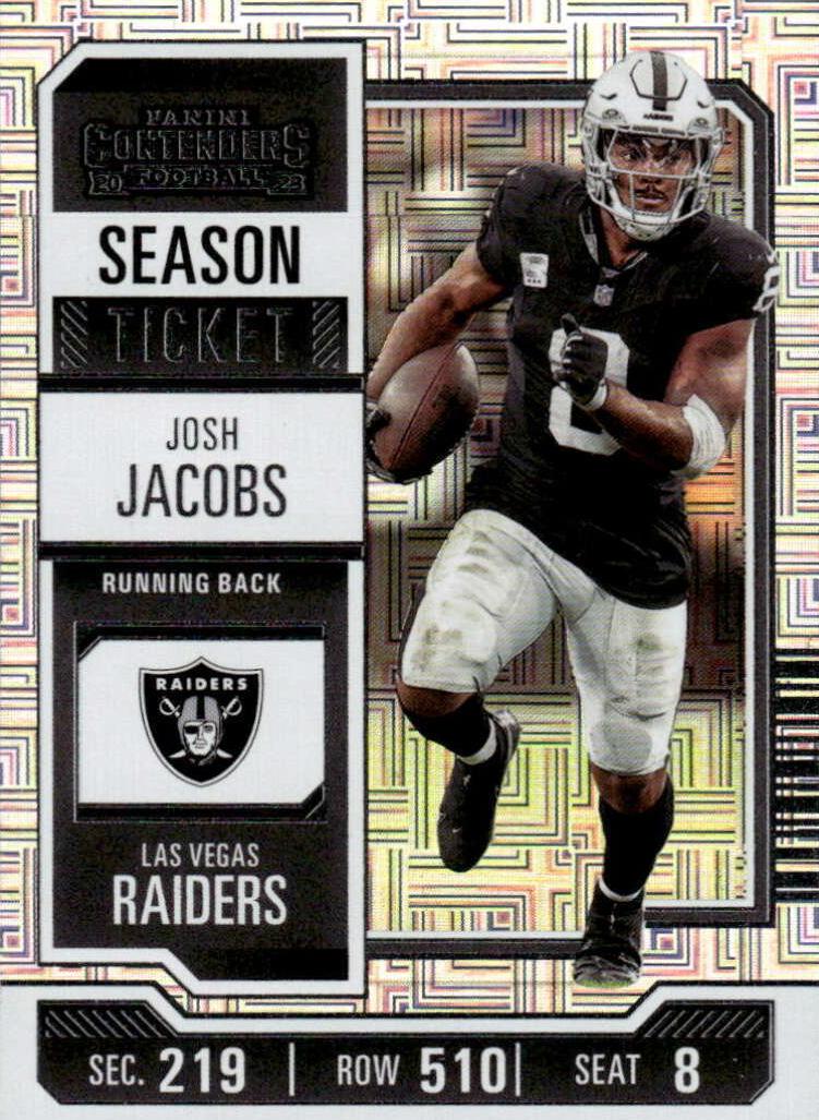 2023 Panini Contenders Football Josh Jacobs #55