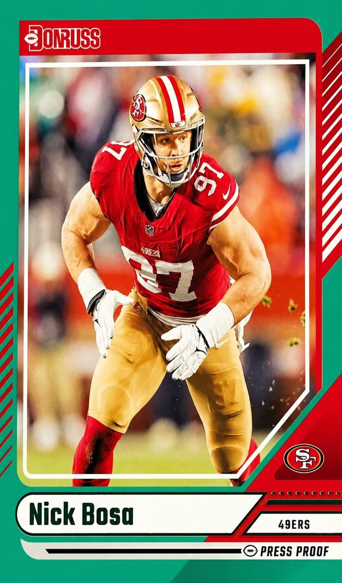 2024 Panini Donruss Football Press Proof Green Nick Bosa #193