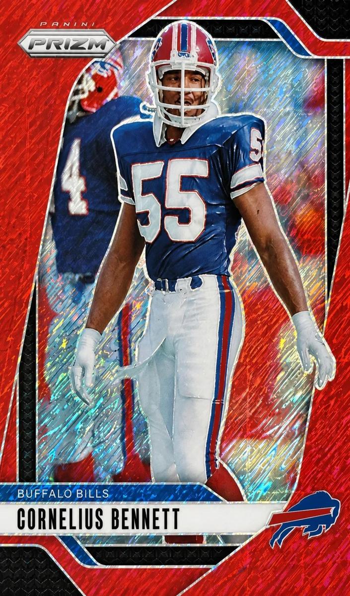 2024 Panini Prizm Football Red Shimmer Cornelius Bennett #36