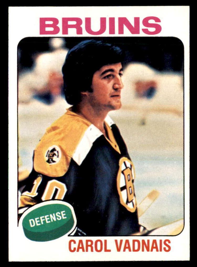 1975 Topps Hockey Carol Vadnais #27
