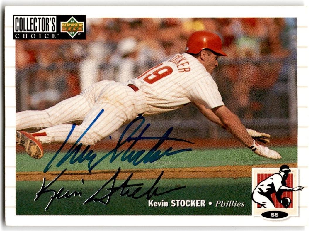 1994 Upper Deck Collector's Choice Baseball Silver Signature Kevin Stocker #268