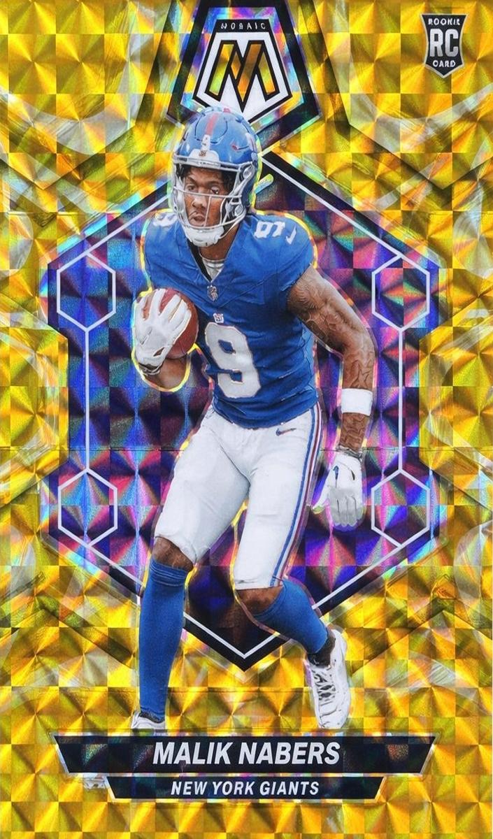 2024 Panini Mosaic Football Reactive Yellow Malik Nabers #306