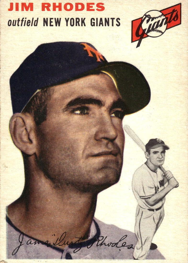1954 Topps Baseball Jim Rhodes #170