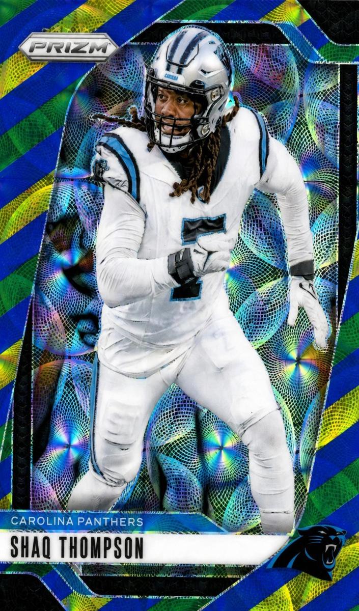 2024 Panini Prizm Football Choice Blue Yellow and Green Shaq Thompson #41