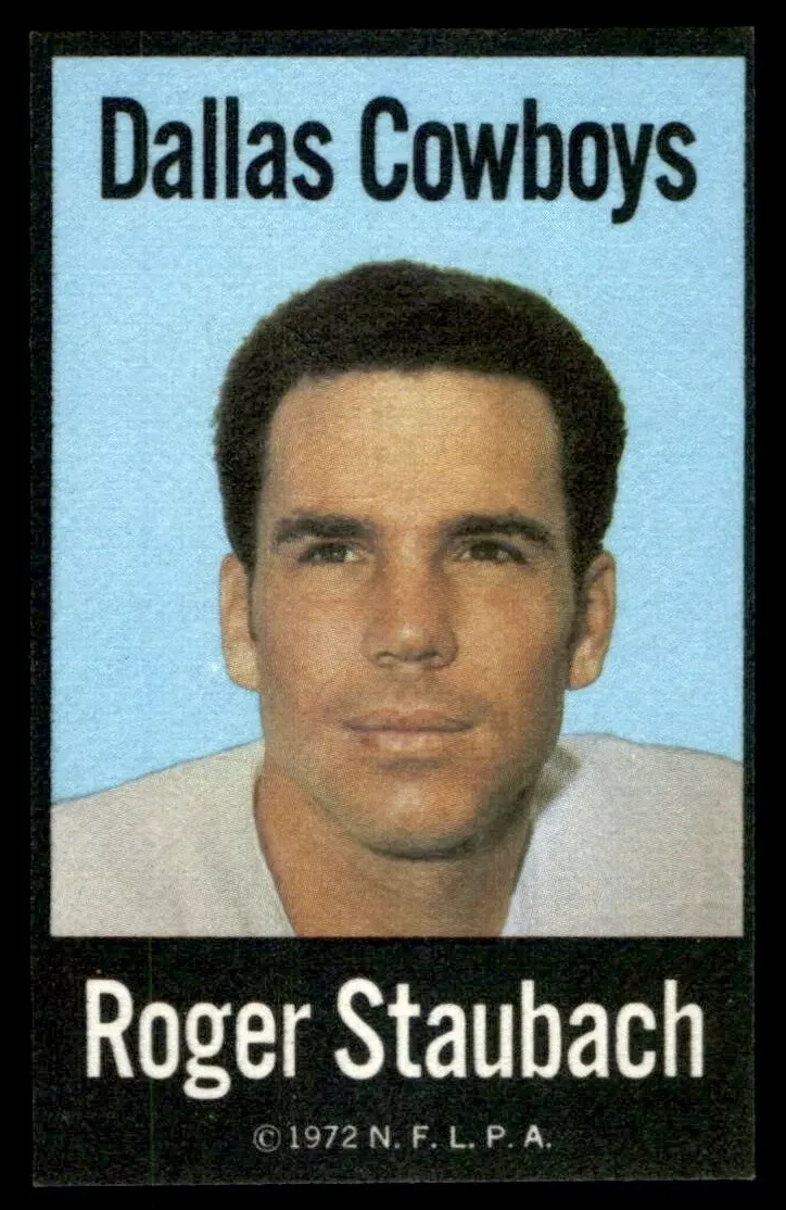 1972 NFLPA Iron Ons Football Roger Staubach #NNO