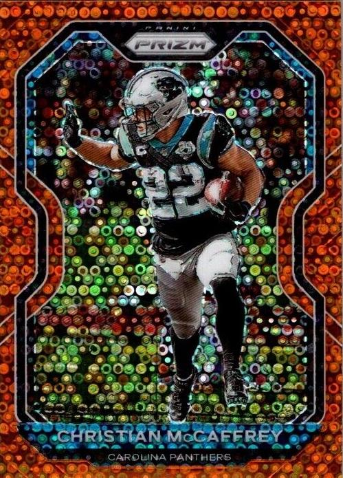2020 Panini Prizm Football Disco Prizm Christian McCaffrey #237 PSA 8.5