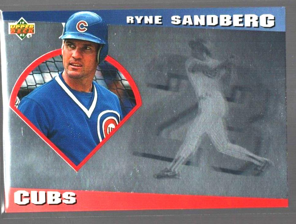 1993 Upper Deck Diamond Gallery Baseball Ryne Sandberg #8 PSA 8